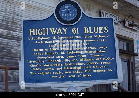 Tor zum Blues Visitors Center & Museum - Tunica Stockfoto