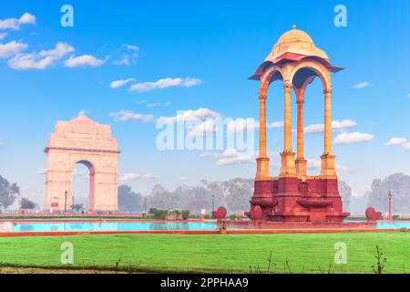 Das Vordach in der Nähe des India Gate, Neu-Delhi, Indien Stockfoto