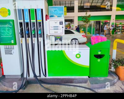 Antalya, Türkei - 11. Mai 2021: BP-Tankstelle in Antalya, Türkei Stockfoto