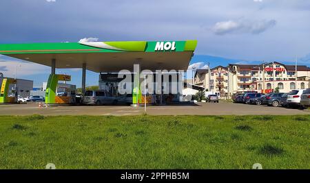 Iasi, Rumänien - 11. September 2022: MOL-Tankstelle Stockfoto