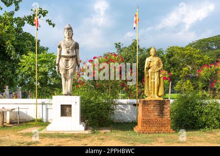 Tempel Kunst im buddhistischen Kloster Horezu Raja Maha Vihara Stockfoto