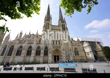 BORDEAUX, FRANKREICH - 4. JUNI 2022: Kathedrale des hl. Andreas von Bordeaux, Frankreich Stockfoto