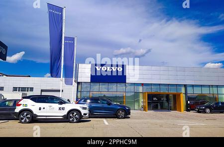 Iasi, Rumänien - 11. September 2022: Außenansicht des Volvo-Händlerbetriebs Stockfoto