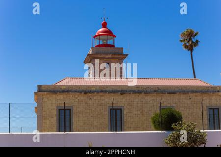 Leuchtturm bei Ponta da Piedade Stockfoto