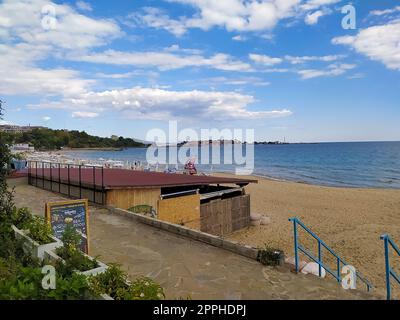 Nesebar, Bulgarien - 13. September 2022: Bilyana Beach Hotel 4 Sterne in Nessebar, Bulgarien Stockfoto