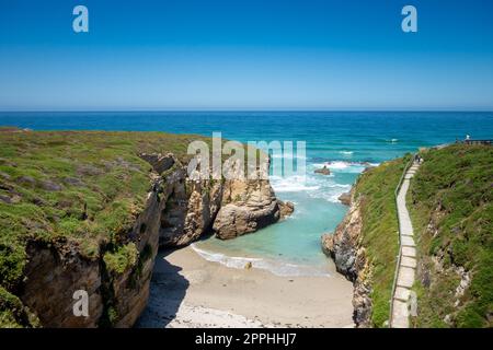 As Catedrais Beach - Strand der Kathedralen - Galicien, Spanien Stockfoto