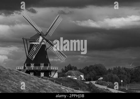 Die Windmühle des Pellworms in Schleswig Holstein Stockfoto