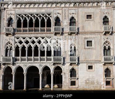 Ca d'Oro Palast am Canale Grande, Venedig, Italien Stockfoto