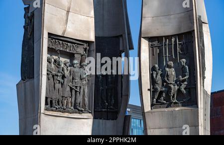 Denkmal für die gefallenen Werftarbeiter von 1970 Stockfoto
