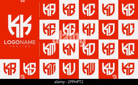 Design-Branding mit dem Buchstaben „K“. Moderne Vorlage für K-Letter-Logo. Stock Vektor