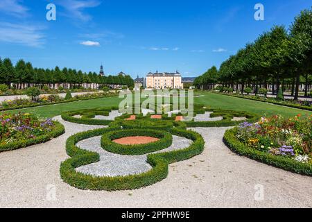 Schloss Schwetzingen mit Garten in Parkarchitektur Reisen in Deutschland Stockfoto