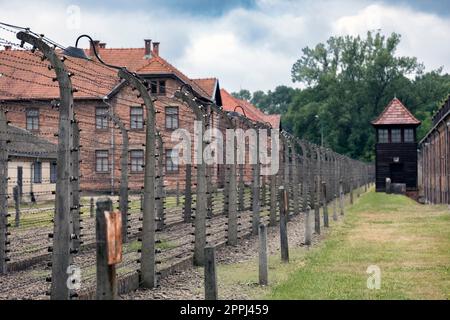 Konzentrationslager Auschwitz in Polen Stockfoto