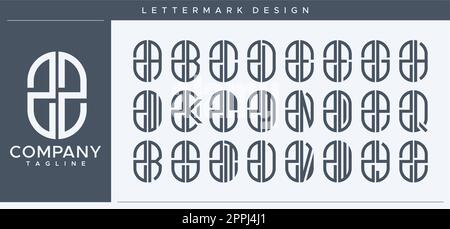 Abstraktes Z-Logo mit Röhrendesign. Moderne Kapsel mit ZZ-Z-Buchstaben-Logo-Vektor. Stock Vektor