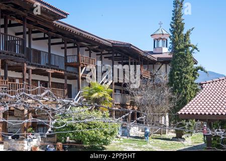 Rozhen Kloster der Geburt der Mutter Gottes, Region Blagoevgrad, Bulgarien Stockfoto