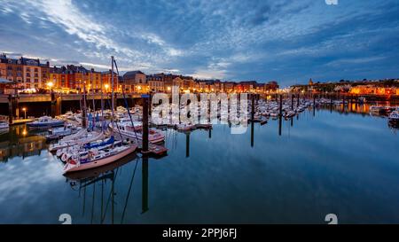 Die Stadt Dieppe in der Normandie Frankreich Stockfoto