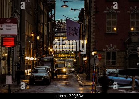 Gumlastan Old Town Alley (Stockholm) Stockfoto