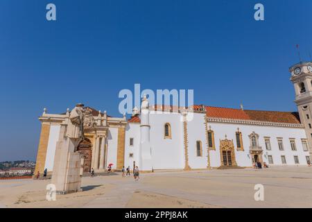 Patio das Escolas der Universität Coimbra Stockfoto