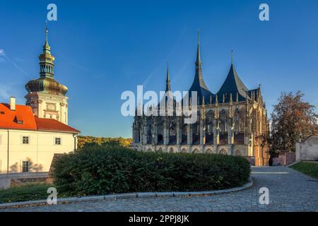 Die berühmte St. Barbara's Cathedral, Kutna Hora, Tschechische Republik Stockfoto