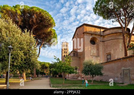 Garten Giardino Storico di Sant'Alessio auf dem Aventin-Hügel in Rom. Stockfoto