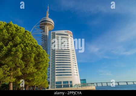 Vasco da Gama Tower, das Myriad Hotel Stockfoto