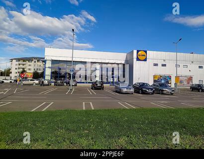 Focsani, Rumänien - 12. September 2022: Lidl Shop Stockfoto