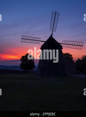 Windmühle Kuzelov, Südmähren, Tschechische Republik Stockfoto