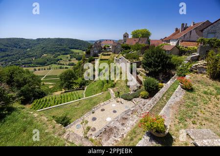 Chateau Chalon in Jura, Franche-Comte, Frankreich Stockfoto