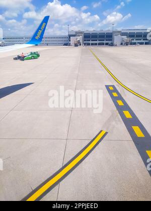 Antalya, Türkei - 11. Mai 2021: Ukraine International Airlines Boeing 737 Stockfoto