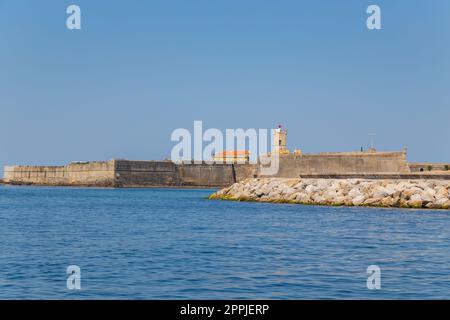 Forte Sao Juliao da Barra Stockfoto