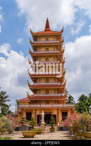 Vinh Tranh Pagode in My Tho Stockfoto