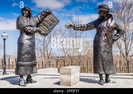 Women are Persons Monument auf Parliament Hill, Ottawa, Kanada Stockfoto