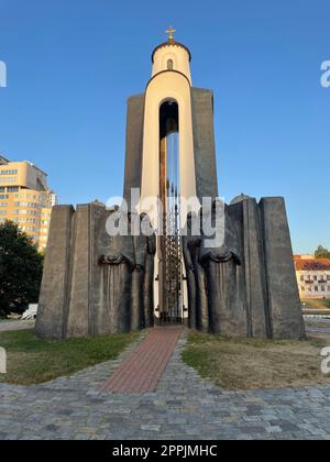 Memorial auf der Insel des Mutes und der Trauer, Insel der Tränen Stockfoto