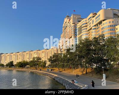 Apartments nahe der Tears Island in Minsk Stockfoto