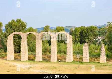 Acqui Terme Roman Aqueduct, Piemont, Italien Stockfoto