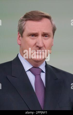 Dr. Christian von Boetticher, Vorsitzender des Verbands der Deutschen Lebensmittel- und Getränkeindustrie bei der Eröffnungskonferenz der Internationalen Grünen Woche 2023 der Messe Berlin. Stockfoto