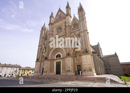 Monumentale Kathedrale von Orvieto, Umbrien, Italien Stockfoto