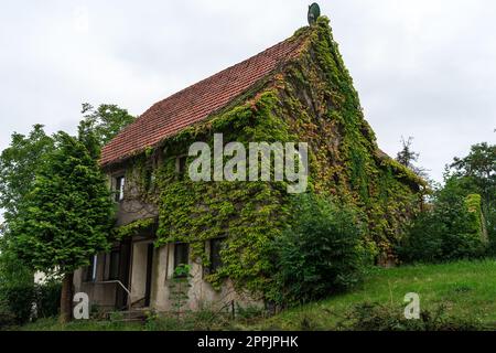 Straßen einer alten historischen Stadt Stolpen. Sachsen. Deutschland. Stockfoto