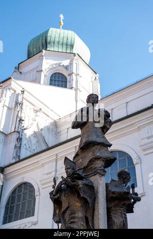 Glockenturm der Kathedrale in Passau, Bayern Stockfoto