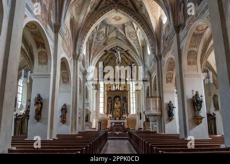 Das Innere der Kirche Lambert im ehemaligen Kloster Seeon in Bayern Stockfoto