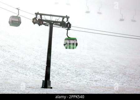 Ausgewähltes Bild - der Beginn des Winters in Deutschland Stockfoto