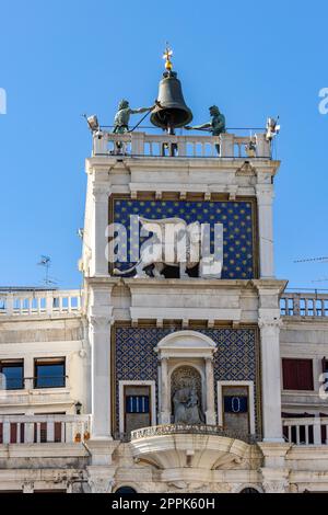 Torre dell Orologio - Markuhrturm in Venedig, Italien Stockfoto