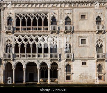 Ca d'Oro Palast am Canale Grande, Venedig, Italien Stockfoto