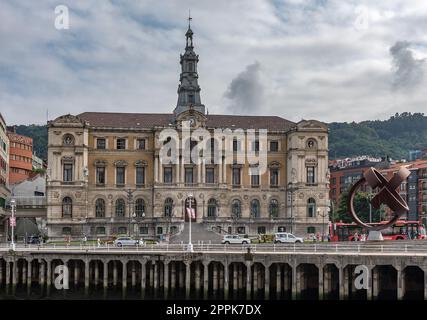 Das Rathaus des Bezirks Bilbao, Baskenland, Spanien Stockfoto