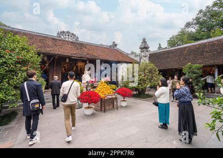 Taoistischer Tempel Chua Dien Huu in Hanoi, Vietnam Stockfoto