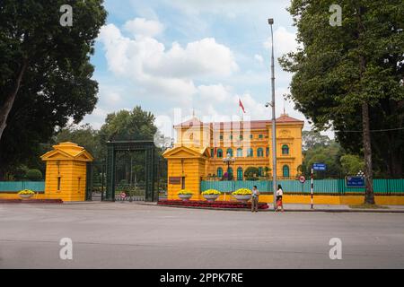 Phu Chu tich, der Präsidentenpalast in Hanoi, Vietnam Stockfoto