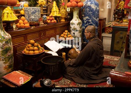 Taoistischer Tempel Chua Dien Huu in Hanoi, Vietnam Stockfoto