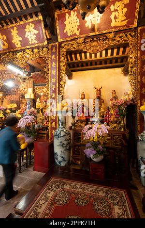 Taoistischer Tempel Chua Dien Huu in Hanoi, Vietnam Stockfoto