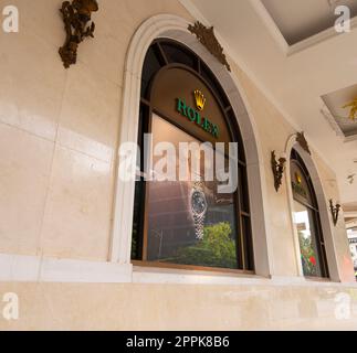 Rolex Markengeschäft in Hanoi, Vietnam Stockfoto