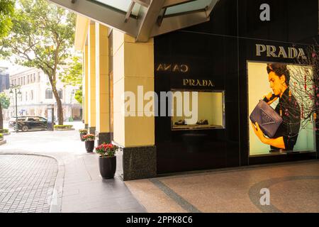 Prada Markengeschäft in Hanoi, Vietnam Stockfoto