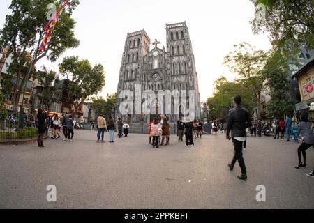 St. Joseph katholische Kathedrale in Hanoi, Vietnam Stockfoto